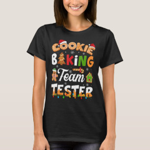 Camiseta Cookie Baking Team Tester Gingerbird Cristo Engraç