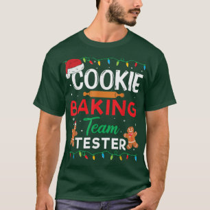 Camiseta Cookie Baking Team Tester Gingerbird Cristo Engraç