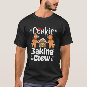 Camiseta Cookie Baking Team Tester Gingerpão Natal