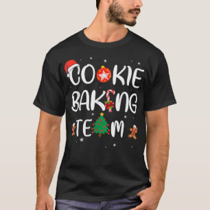 Camiseta Cookie Baking Team Tester Gingerpão T Natal