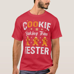 Camiseta Cookie Baking Team Tester Natal 1127