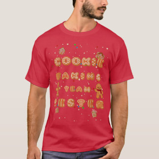 Camiseta Cookie Baking Team Tester Natal T Gift