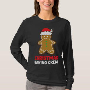 Camiseta Cookie de Natal Fazendo Tripulação Engraçada Ginge
