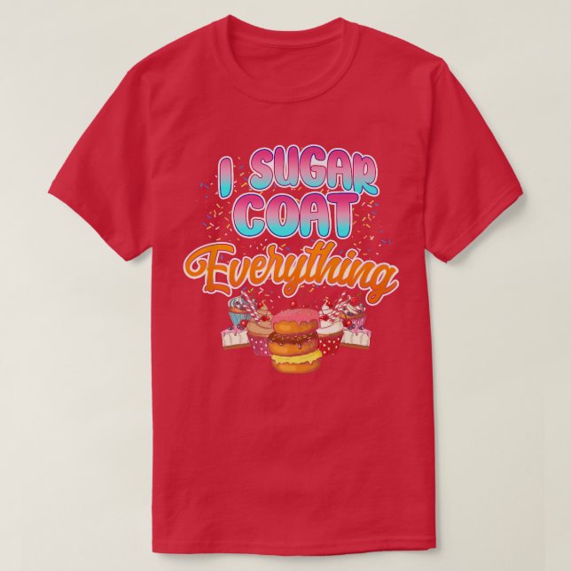 Camiseta Cookie de torta de Rosquinha de Cupcake de panific (Frente do Design)