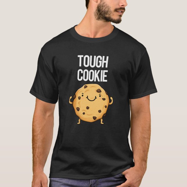 Camiseta Cookie Engraçado Cookie Pun Dark BG (Frente)