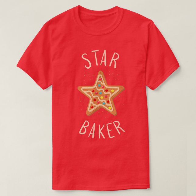 Camiseta Cookie Estrela de assar (Frente do Design)