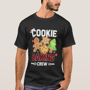 Camiseta Cookie Fazendo Tripulação Engraçada Pão de Natal G