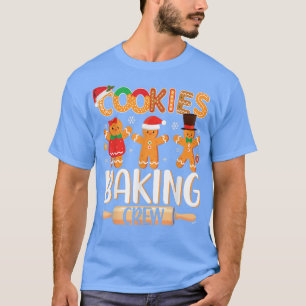 Camiseta Cookie Fazendo Tripulação Engraçado Doces de Natal