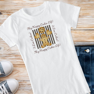 Camiseta Cookie Gingerbird Homem Crianças