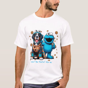 Camiseta Cookie? Minha! Monstro? Também o meu!