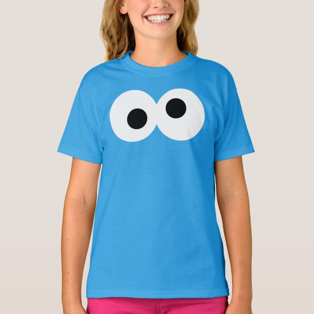 Camiseta Cookie Monster Face Grande (Frente)