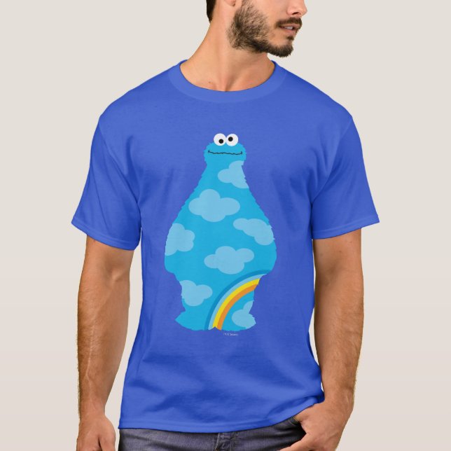 Camiseta Cookie Monster Rainbows (Frente)