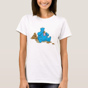 Camiseta Cookie Monster Vintage Comendo Cookies