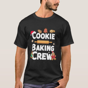 Camiseta Cookie Natal Fazendo Tripulação Engraçada Família 
