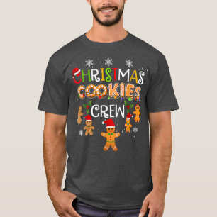Camiseta Cookie Natal Fazendo Tripulação Engraçada Família