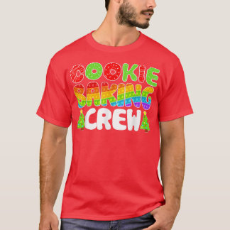 Camiseta Cookie Natal Fazendo Tripulação Engraçada Pijamas 
