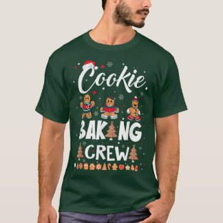 Camiseta Cookie Natal Fazendo Tripulação Engraçada Xmas Coo