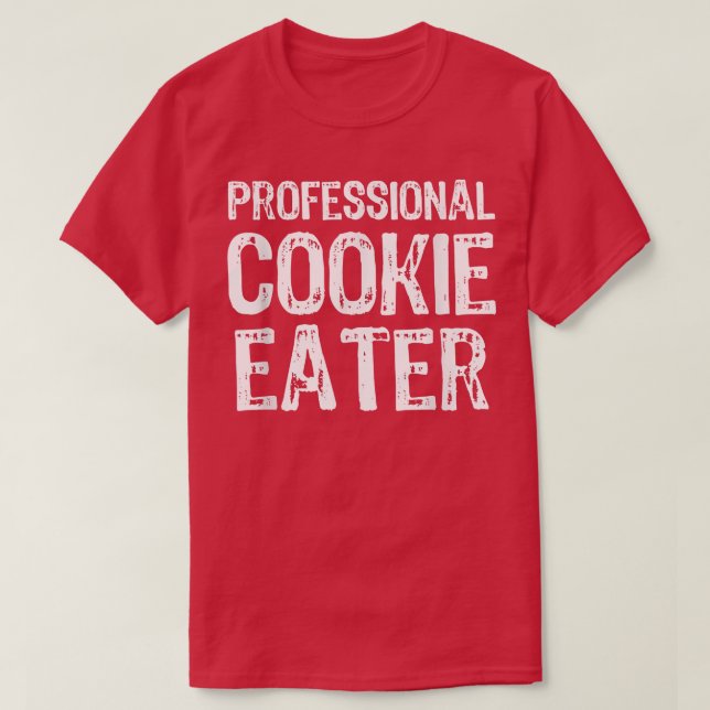 Camiseta Cookie Profissional Come Encantado Encantado Prese (Frente do Design)