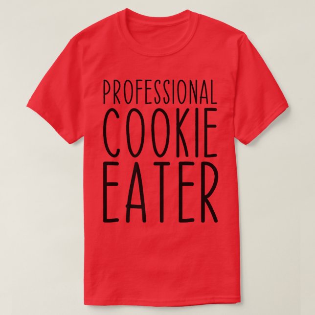 Camiseta Cookie Profissional Comendo Furioso (Frente do Design)