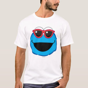 Camiseta Cookie Sorrindo Rosto com Óculos Solares