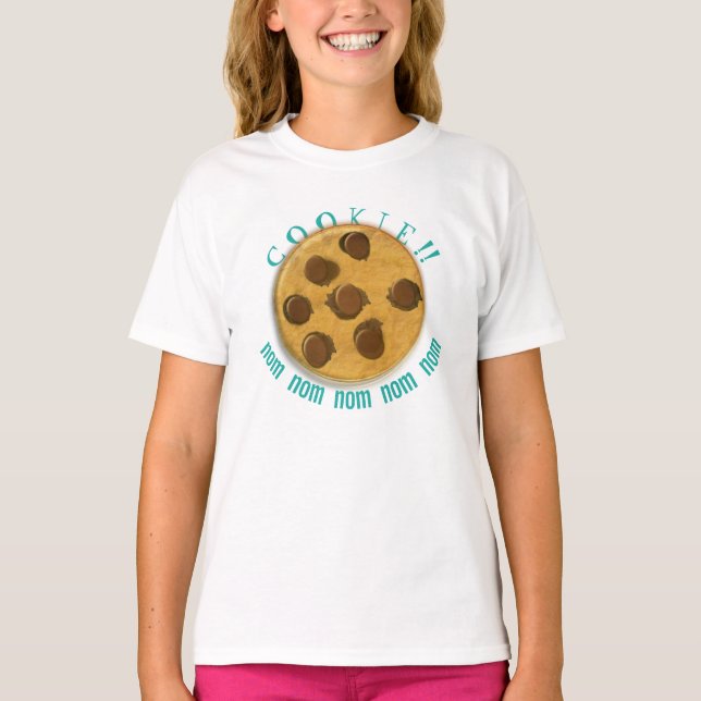 Camiseta Cookie! t-shirt Nom Nom Nom (Frente)