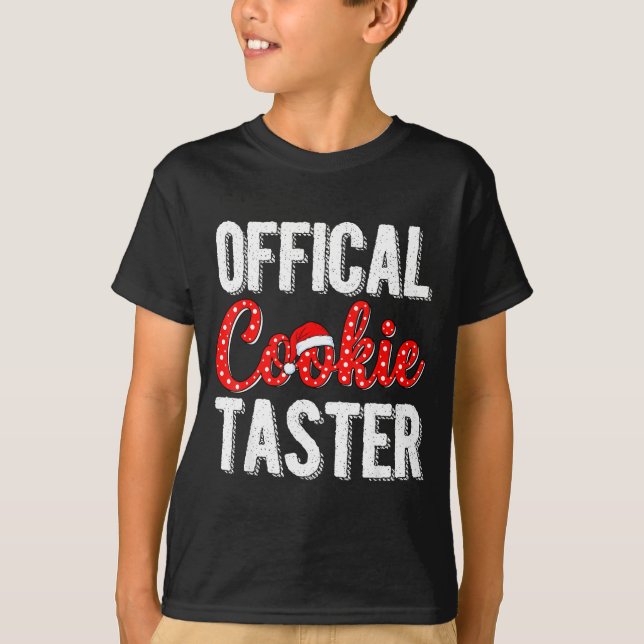 Camiseta Cookie Taster Cookie Christmas Matching Couple  (Frente)