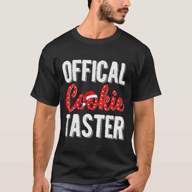 Camiseta Cookie Taster Cookie Christmas Matching Couple  (Frente)