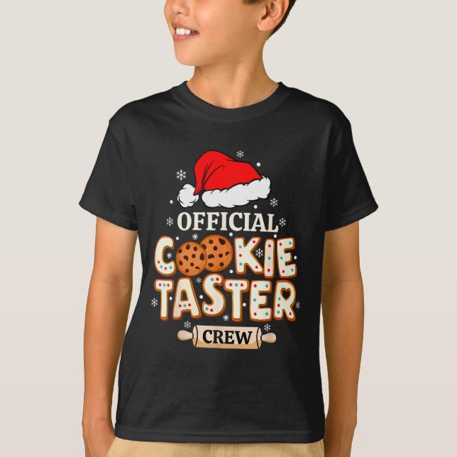 Camiseta Cookie Taster Crew, Funny Christmas Baking Team  (Frente)