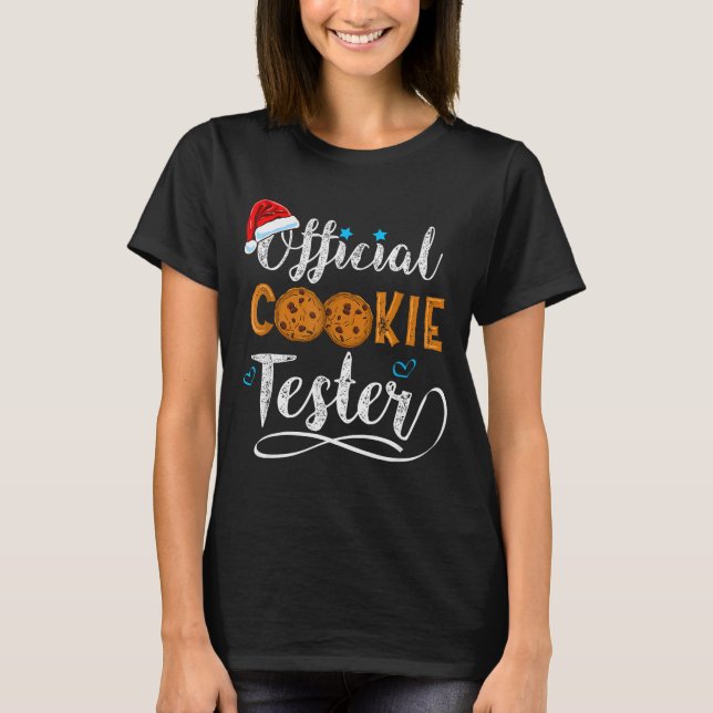 Camiseta Cookie Tester Christmas Baking Team  (Frente)