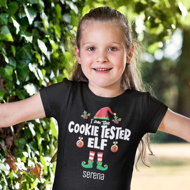 Camiseta Cookie tester elf familia correspondente ao nome d (Criador carregado)