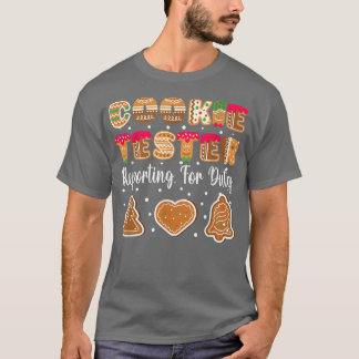 Camiseta Cookie Tester Relatando O Período De Natal