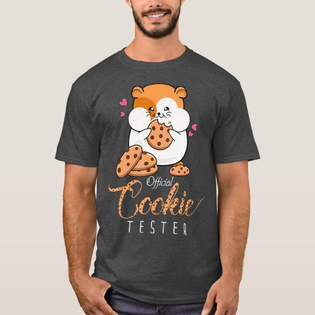 Camiseta Cookie Tester Shirt Engraçado Hamster (Frente)