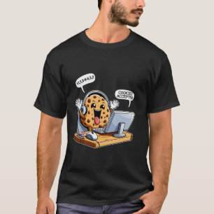 Camiseta Cookies Aceitos Computador Cookie Divertimento Lov