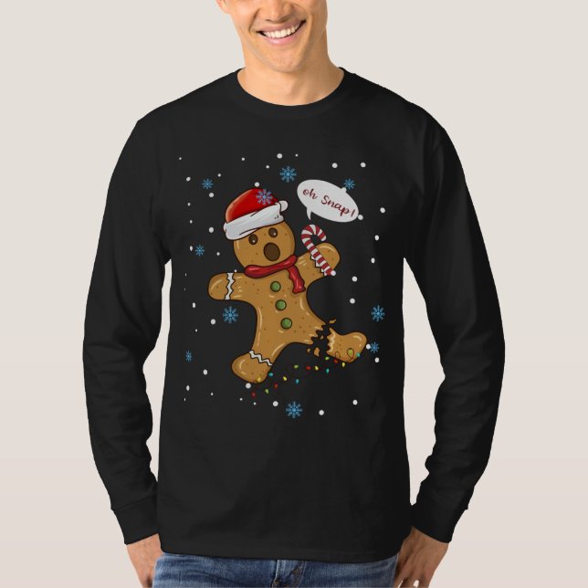 Camiseta Cookies de Natal com Pão de Gingerência (Frente)