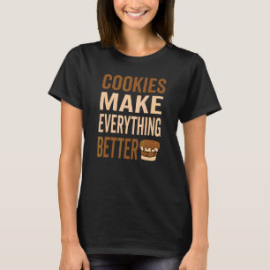 Camiseta Cookies fazem tudo melhor Cookie Love