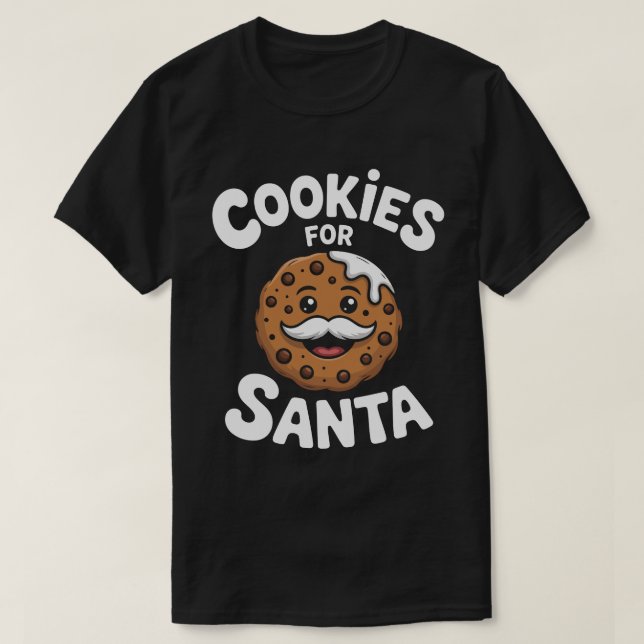 Camiseta Cookies for Santa Tee (Frente do Design)