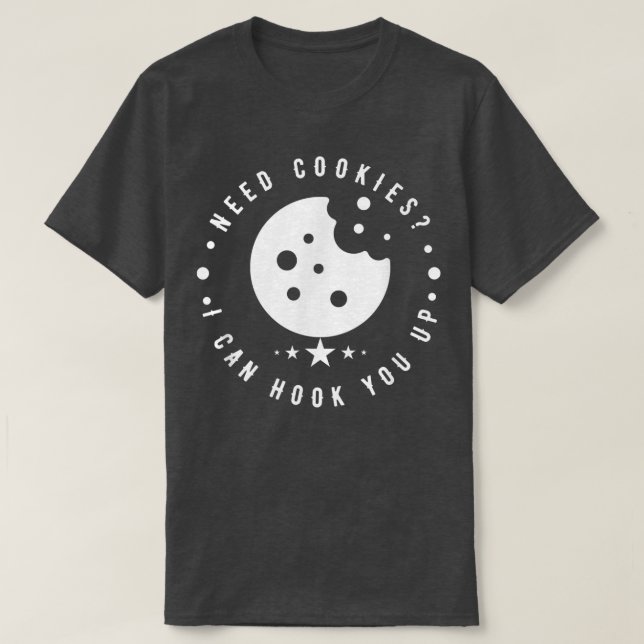 Camiseta Cookies Funny Baking , citação Legal do Baking Coz (Frente do Design)