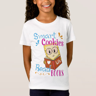 Camiseta Cookies inteligentes e bonitos leem livros