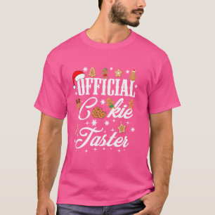 Camiseta Cookies Oficiais de Conjuntos de Pjs de Natal Fami