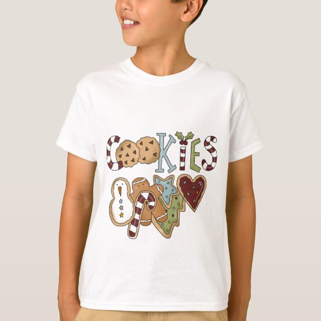 Camiseta Cookies para Papais noeis e presentes (Frente)