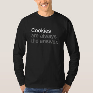Camiseta Cookies são Sempre a Resposta Lanche Junk Food S