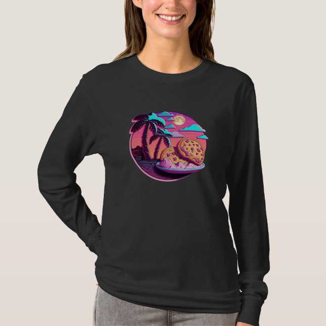 Camiseta Cookies Synthwave 80s Retrowave Aesthetic (Frente)