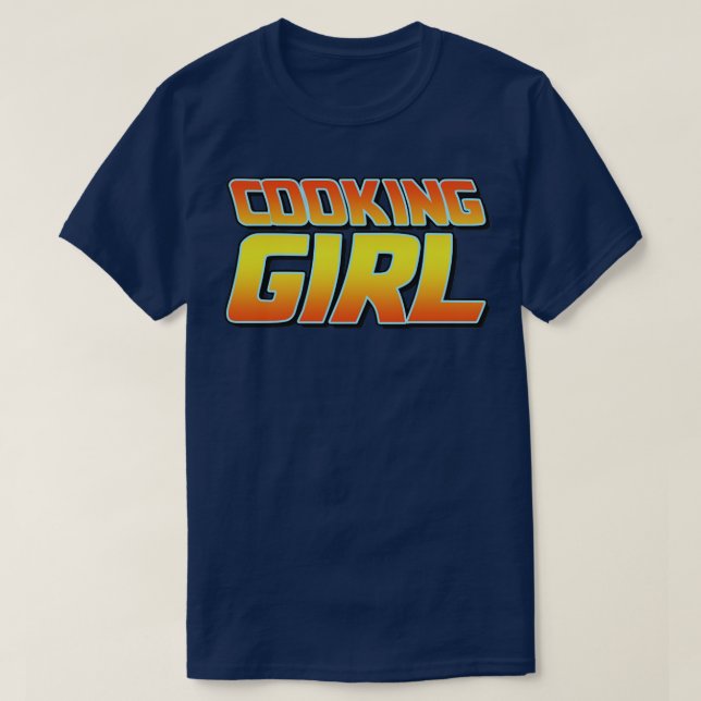Camiseta Cooking girl vintage design  (Frente do Design)