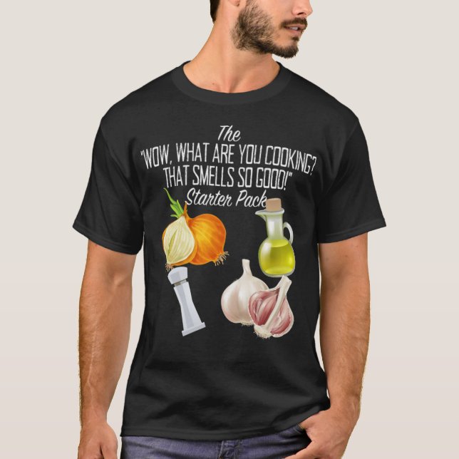 Camiseta Cooking Starter Pack For Cook Chef Kitchen pastrie (Frente)