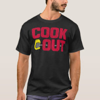 Cookout - Textura de giz de vinheta - Cinza vermel