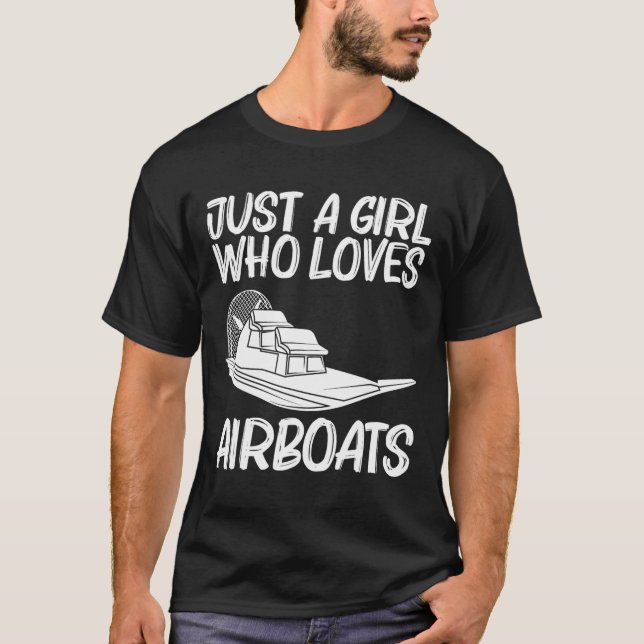 Camiseta Cool Airboat Gift For Girls Mom Airboat Racing Air (Frente)