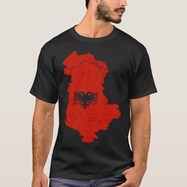 Camiseta Cool Albania Double Head Eagle Shqiponja For Alban (Frente)