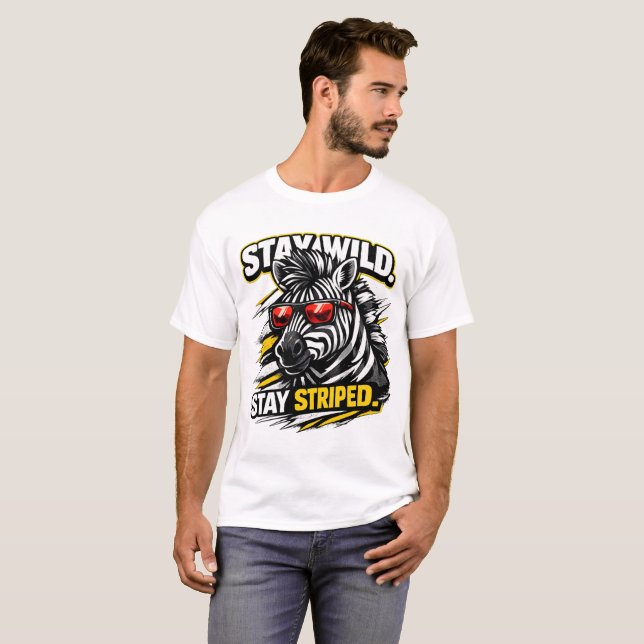 Camiseta Cool Animal Style Funny Graphic Tee (Frente Completa)