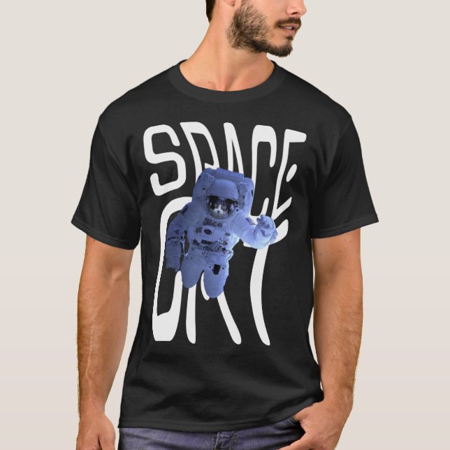 Camiseta Cool Astronaut Space Cat (Frente)