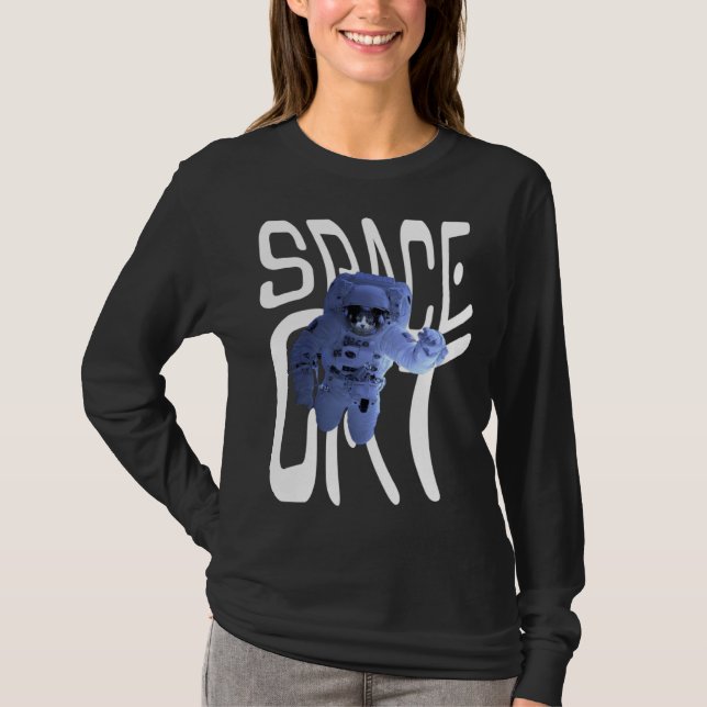 Camiseta Cool Astronaut Space Cat (Frente)